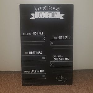 Chalkboard Wedding Sign